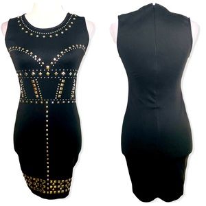 🖤 Stylish Studded Black Dress